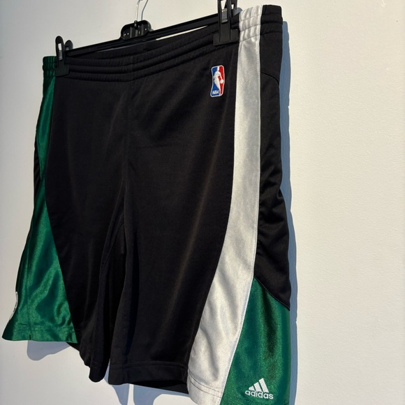 2007 NBA Boston Celtics Adidas Practice Shorts Black Small Vintage - Picture 3 of 11